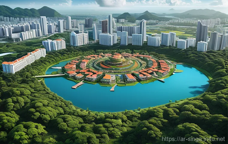 스탬포드 래플스 유산 - **Vibrant Early Singapore Free Port:** A bustling and colorful scene of Singapore's port in the earl...