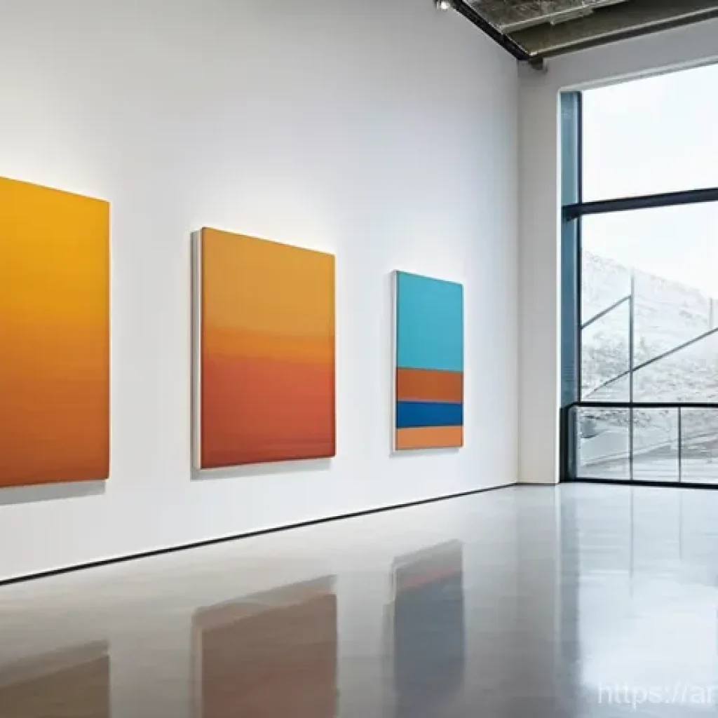 싱가포르에서의 사진 전시회 - **Prompt 1: Soulful Contemplation at an Art Exhibition** "A person, modestly dressed in smart-ca...
